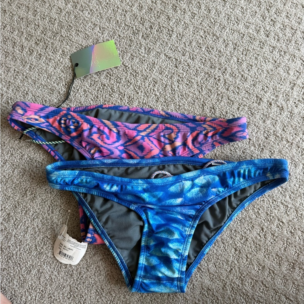 Jolyn Clothing Pink and Blue Bikini Set